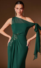 Ladivine CH2612 One Shoulder Sheath Dress