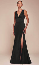 Ladivine CH395 - Cutout Back Sleeveless Prom Dress