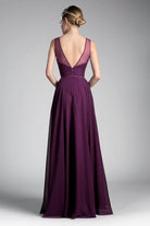 Cinderella Divine CJ251 - Illusion Jewel A-Line Evening Gown