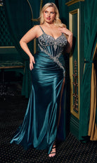Ladivine CM383C - Beaded Embellished Sleeveless Gown