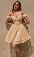 Ladivine CY024 Off Shoulder Damas Dress