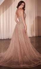 Ladivine CZ0028 - Strapless Tulle Overskirt Prom Dress