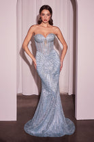 Ladivine J871 Basque Waist Beaded Dress