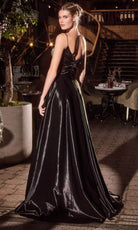 Ladivine J882 - Shimmering Rhinestone Embellished A-Line Evening Gown