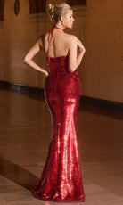 Ladivine J905 Fully Sequin Sheath Dress