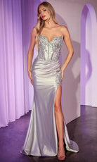 Ladivine KV1116 - Floral Sweetheart Evening Dress