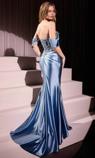 Ladivine KV1121 - Off-Shoulder Floral Evening Dress