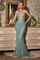 Ladivine OC007 - Glittered Mermaid Gown