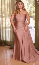 Cinderella Divine PT004C - Sheath  Asymmetrical Evening Dress