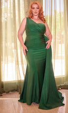 Cinderella Divine PT004C - Sheath  Asymmetrical Evening Dress