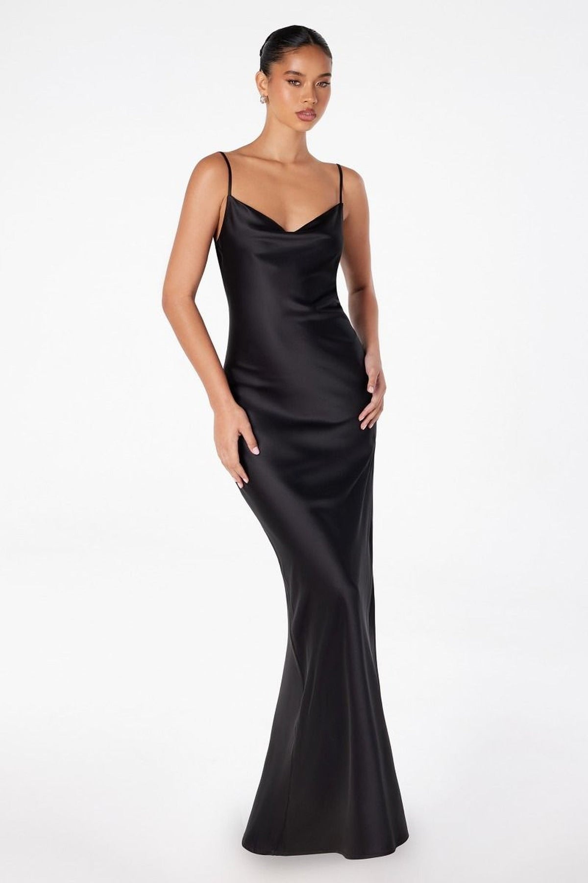 Ladivine T2000 - Low Cowl Back Long Formal Dress
