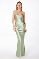 Ladivine T2000 - Low Cowl Back Long Formal Dress