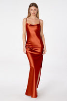 Ladivine T2000 - Low Cowl Back Long Formal Dress