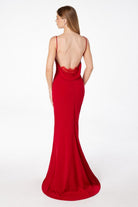 Ladivine T2008 - Cowl Neck Mermaid Gown