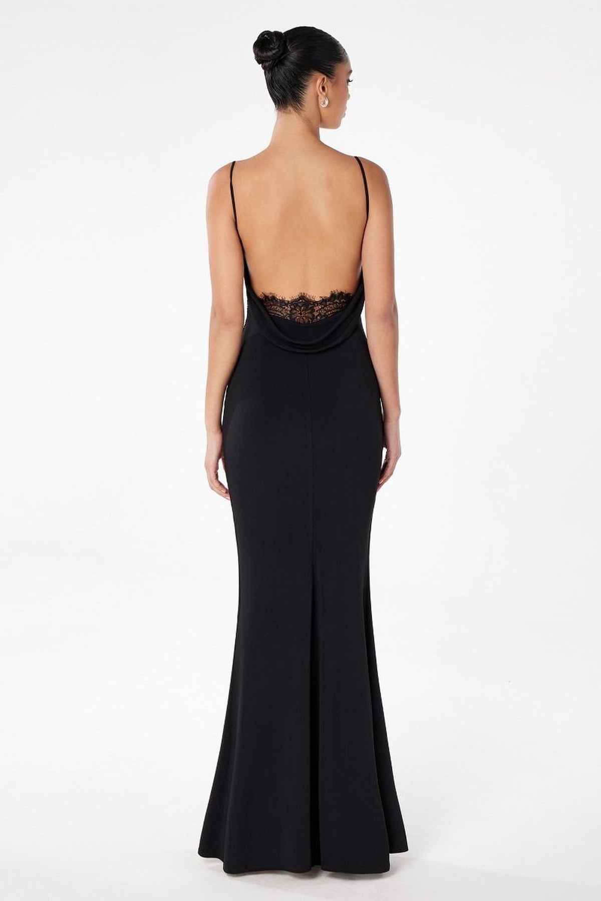 Ladivine T2008 - Cowl Neck Mermaid Gown