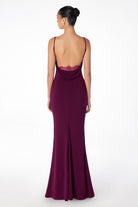 Ladivine T2008 - Cowl Neck Mermaid Gown