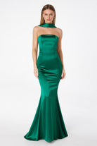 Ladivine T2012 - Strapless Satin Mermaid Gown
