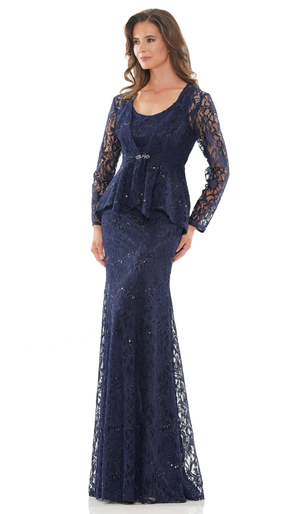 Marsoni by Colors - M301 Scoop Fit and Flare Evening Dress - Silhouette Dresses