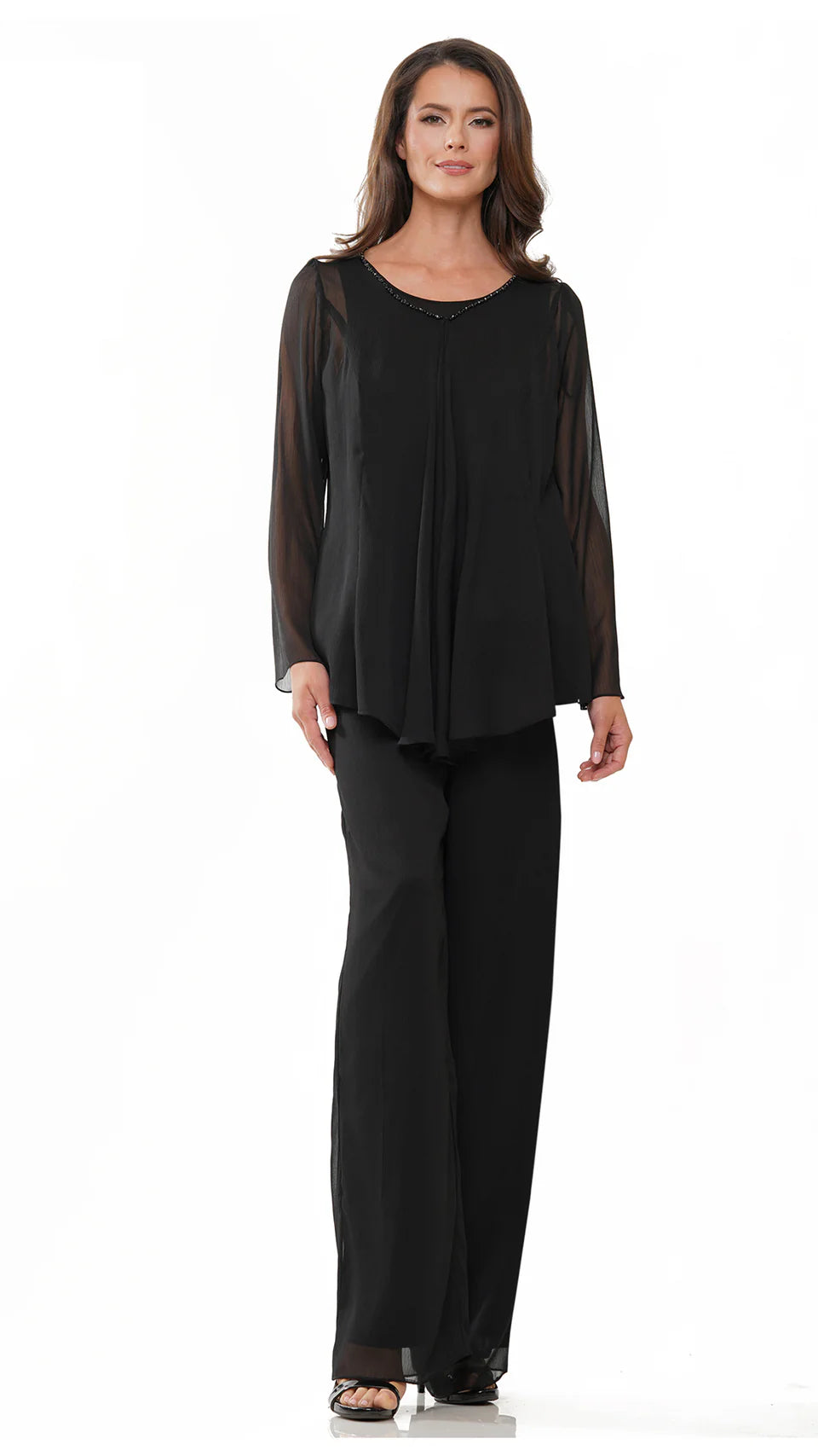 Marsoni by Colors - M304 Long Sleeves Jacket Pantsuit - view 15