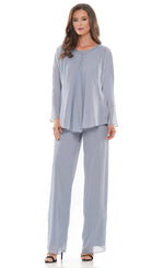 Marsoni by Colors - M304 Long Sleeves Jacket Pantsuit - view 14