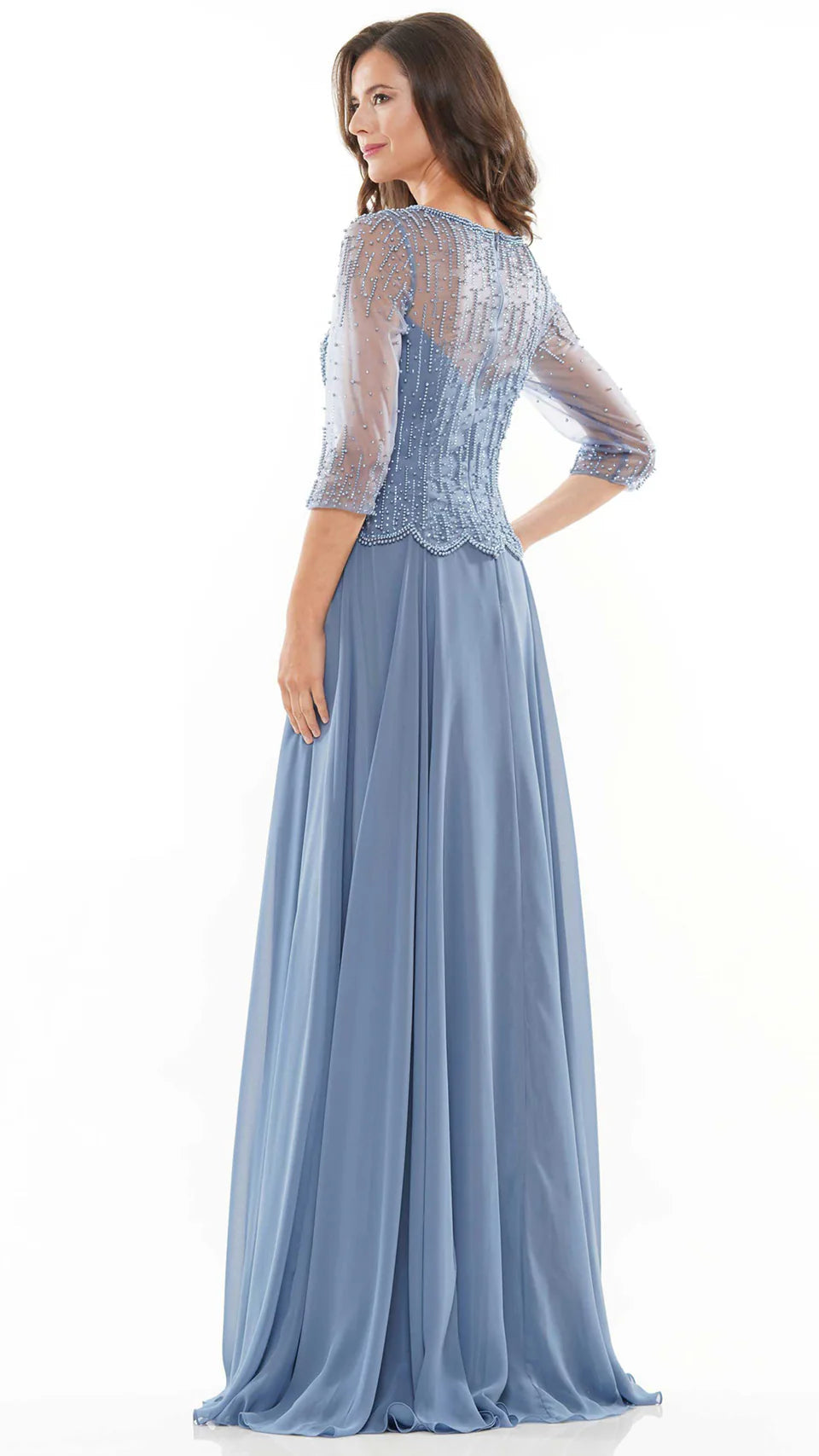 Marsoni by Colors - M312 Scoop A-Line Evening Dress - view 8