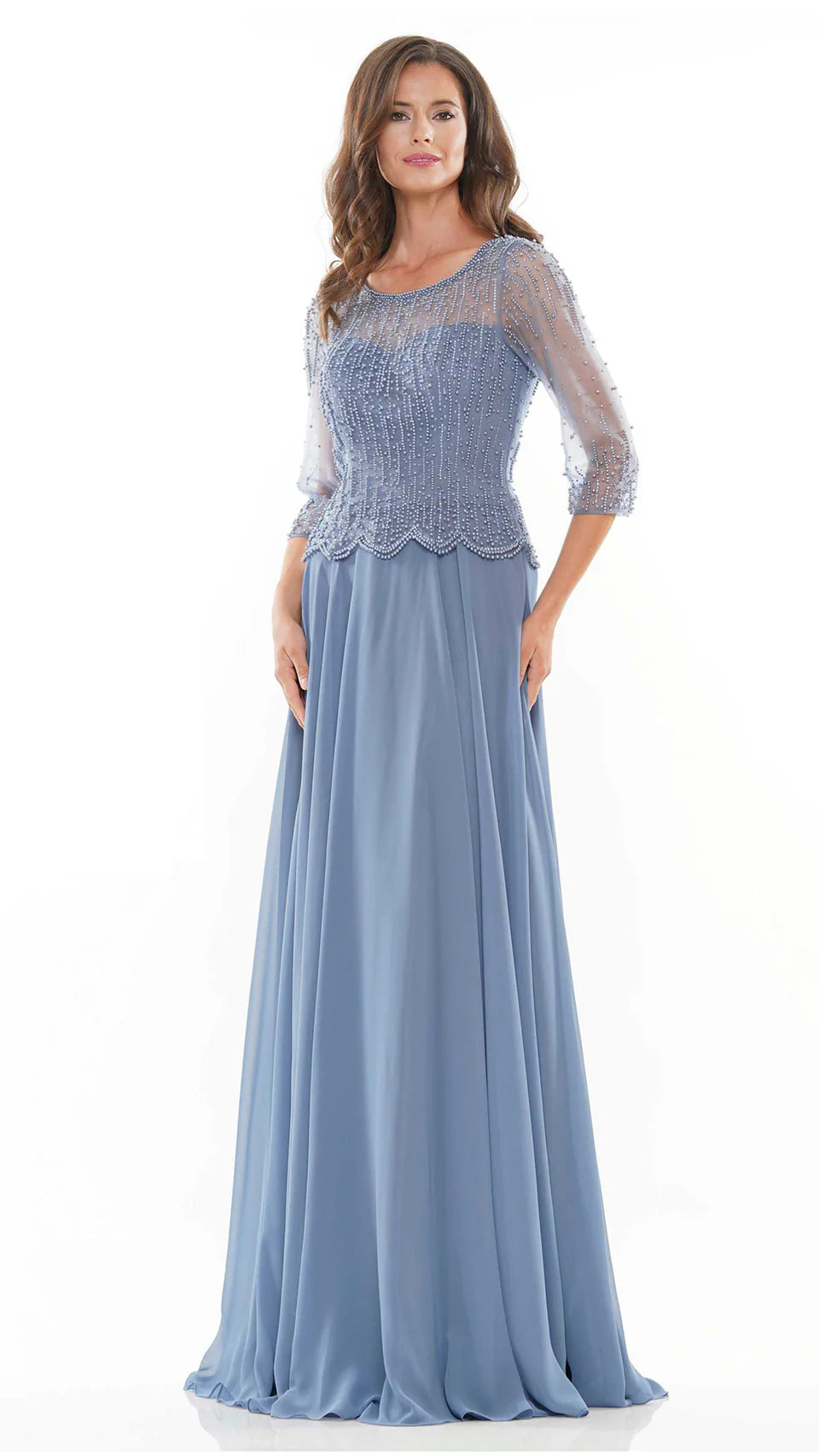 Marsoni by Colors - M312 Scoop A-Line Evening Dress - view 7