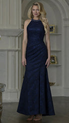 Marsoni by Colors M356 - Halter Beaded Column Formal Dress - view 6