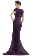 Marsoni by Colors - MV1086 Embellished V Neck Trumpet Dress