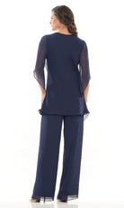 Marsoni by Colors - Ruffle Chiffon Pantsuit M308