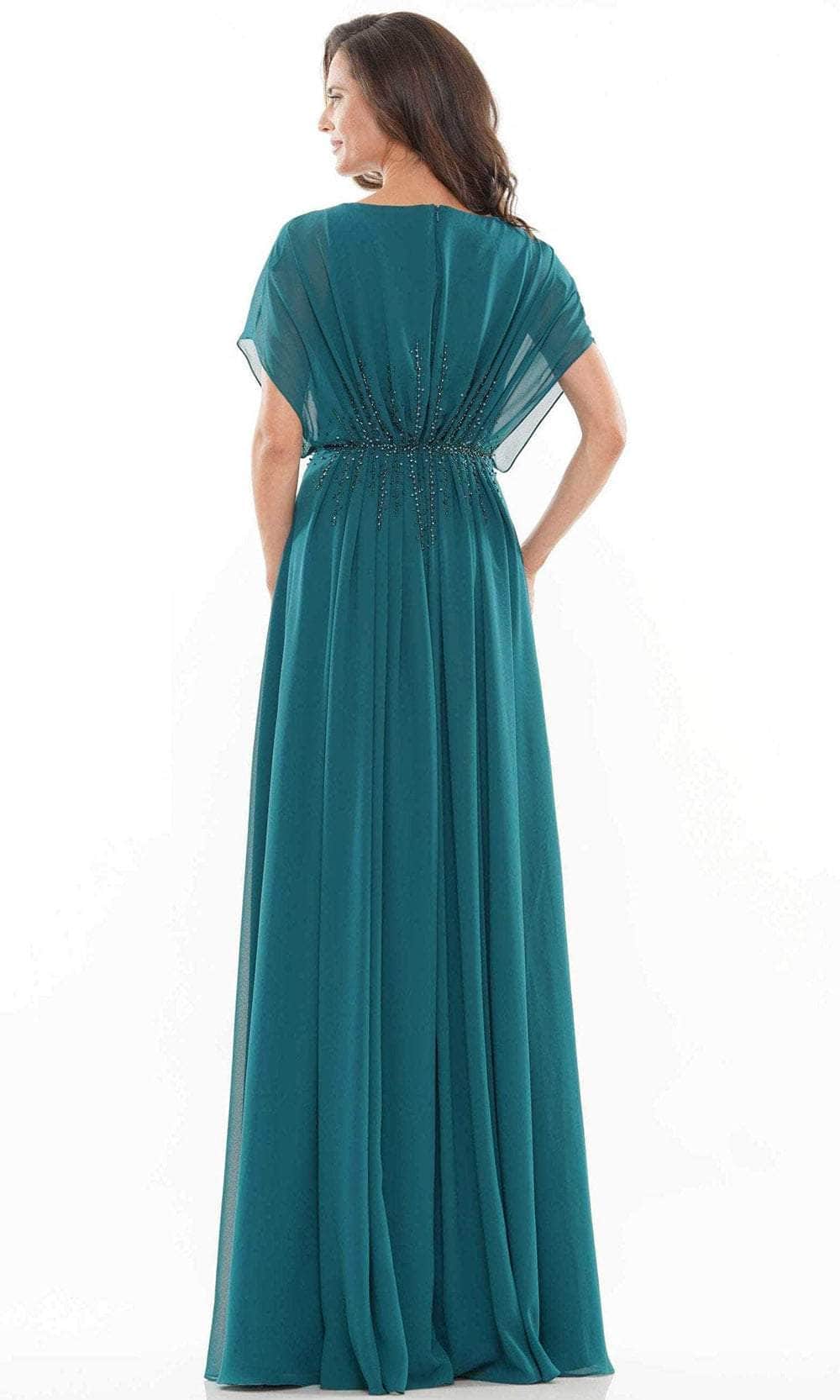 Marsoni by Colors - Embellished Chiffon Formal Dress MV1156 - back view