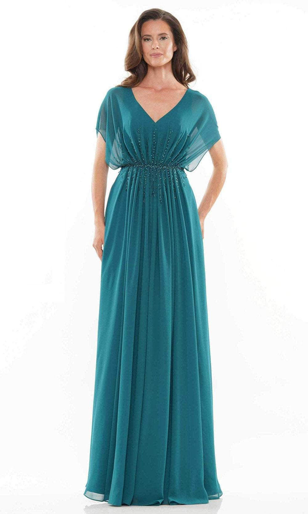 Marsoni by Colors - Embellished Chiffon Formal Dress MV1156 - designer formal gown at Silhouette Dresses