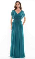 Marsoni by Colors - Embellished Chiffon Formal Dress MV1156 - designer formal gown at Silhouette Dresses