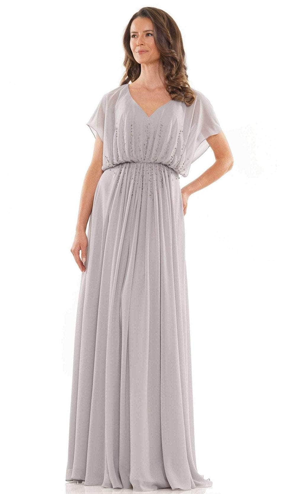 Marsoni by Colors - Embellished Chiffon Formal Dress MV1156 - detail view