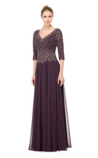Marsoni by Colors - Illusion Lattice Motif Chiffon A-Line Gown M165 - designer formal gown at Silhouette Dresses