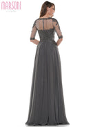 Marsoni by Colors - M157 Scoop Neckline A-Line Dress - detail view