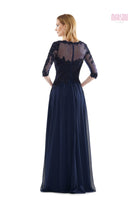 Marsoni by Colors - M157 Scoop Neckline A-Line Dress - view 5
