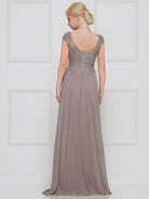 Marsoni by Colors - M173 Keyhole A-Line Chiffon Gown - view 7
