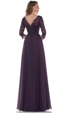 Marsoni by Colors - M238SL Embroidered Bodice Chiffon A-Line Gown - view 5