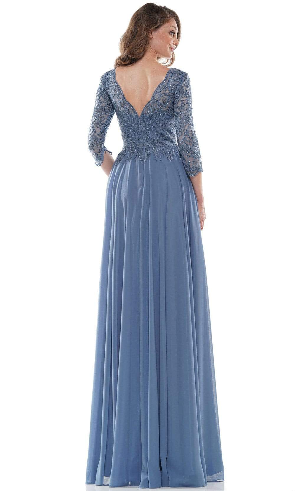 Marsoni by Colors - M238SL Embroidered Bodice Chiffon A-Line Gown - view 9