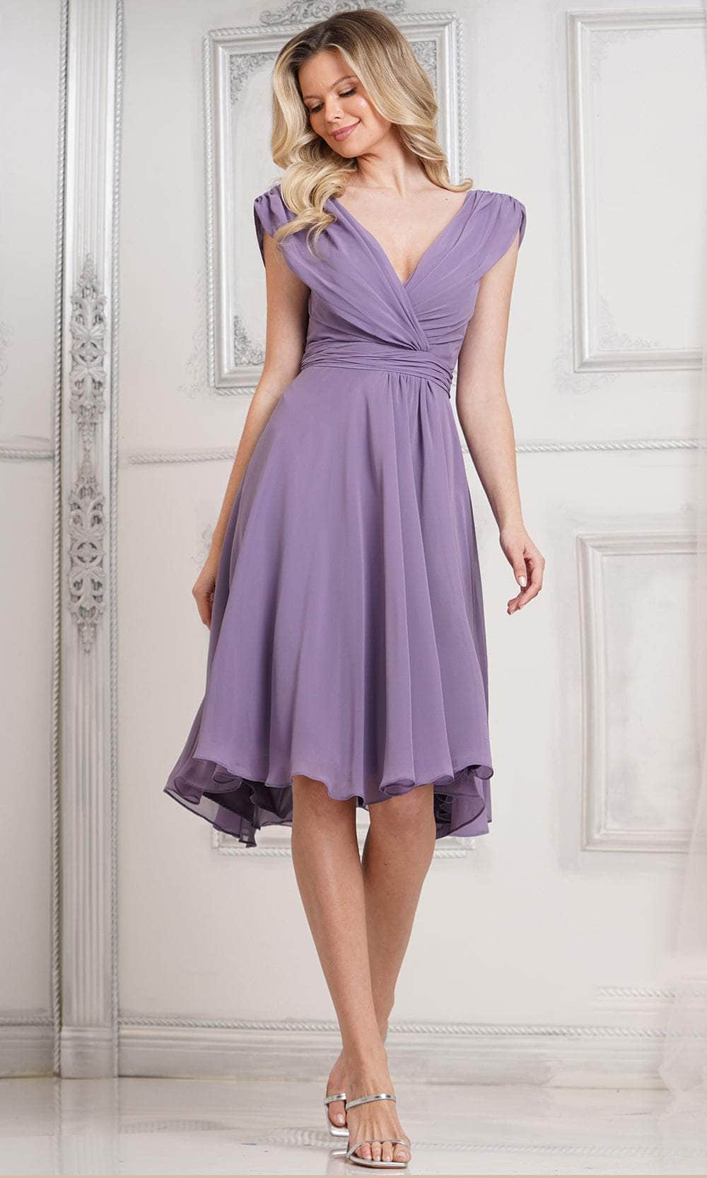 Marsoni by Colors M251S - Cap Sleeve A-Line Evening Dress - designer formal gown at Silhouette Dresses