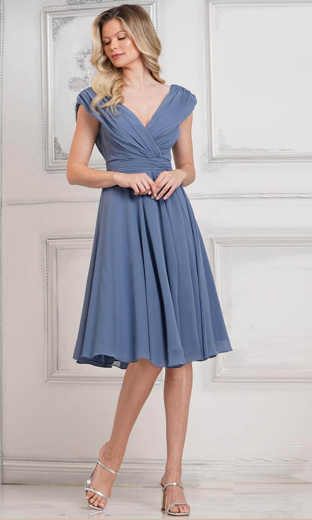 Marsoni by Colors M251S - Cap Sleeve A-Line Evening Dress - view 6