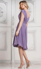 Marsoni by Colors M251S - Knee Length V-Neck Dress - detail view