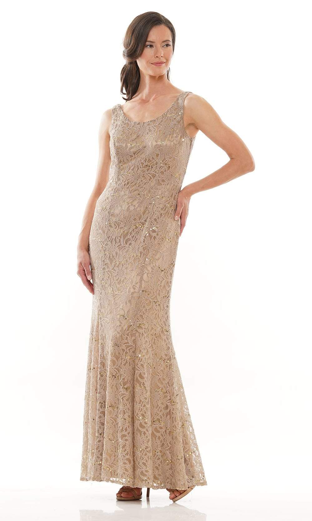 Marsoni by Colors - M301 Scoop Fit and Flare Evening Dress - Silhouette Dresses
