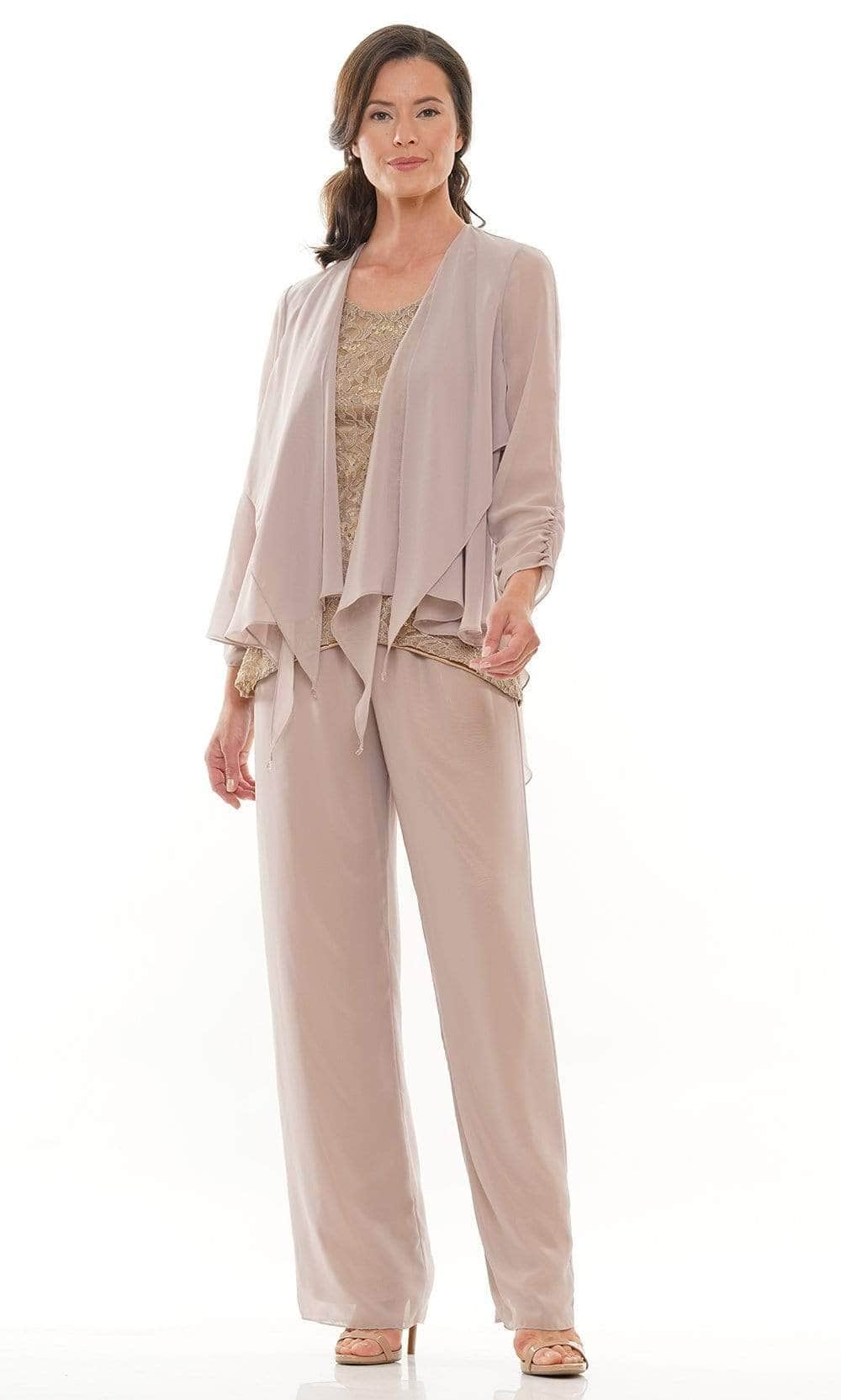 Marsoni by Colors M303 - Scoop Three-Piece Pantsuit - designer formal jumpsuit at Silhouette Dresses