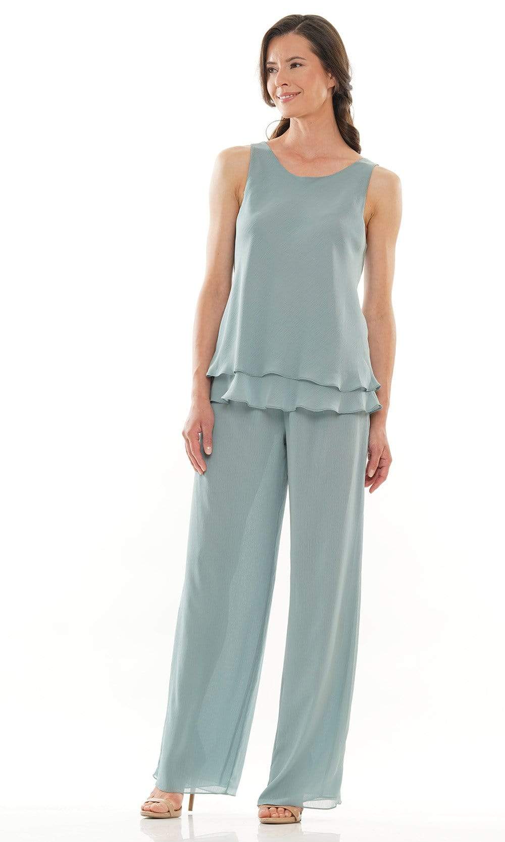Marsoni by Colors - M304 Long Sleeves Jacket Pantsuit - view 10