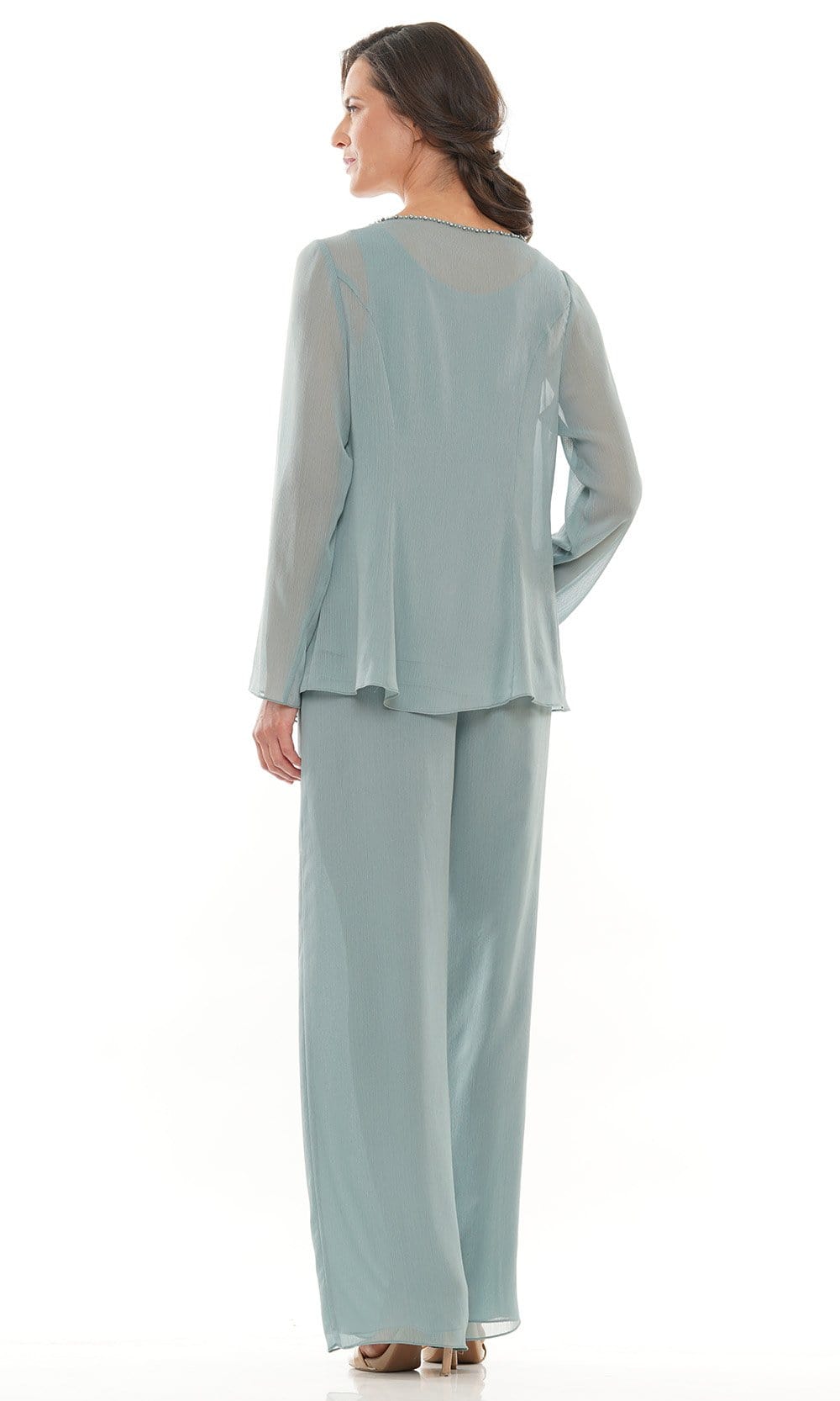 Marsoni by Colors - M304 Long Sleeves Jacket Pantsuit - view 9