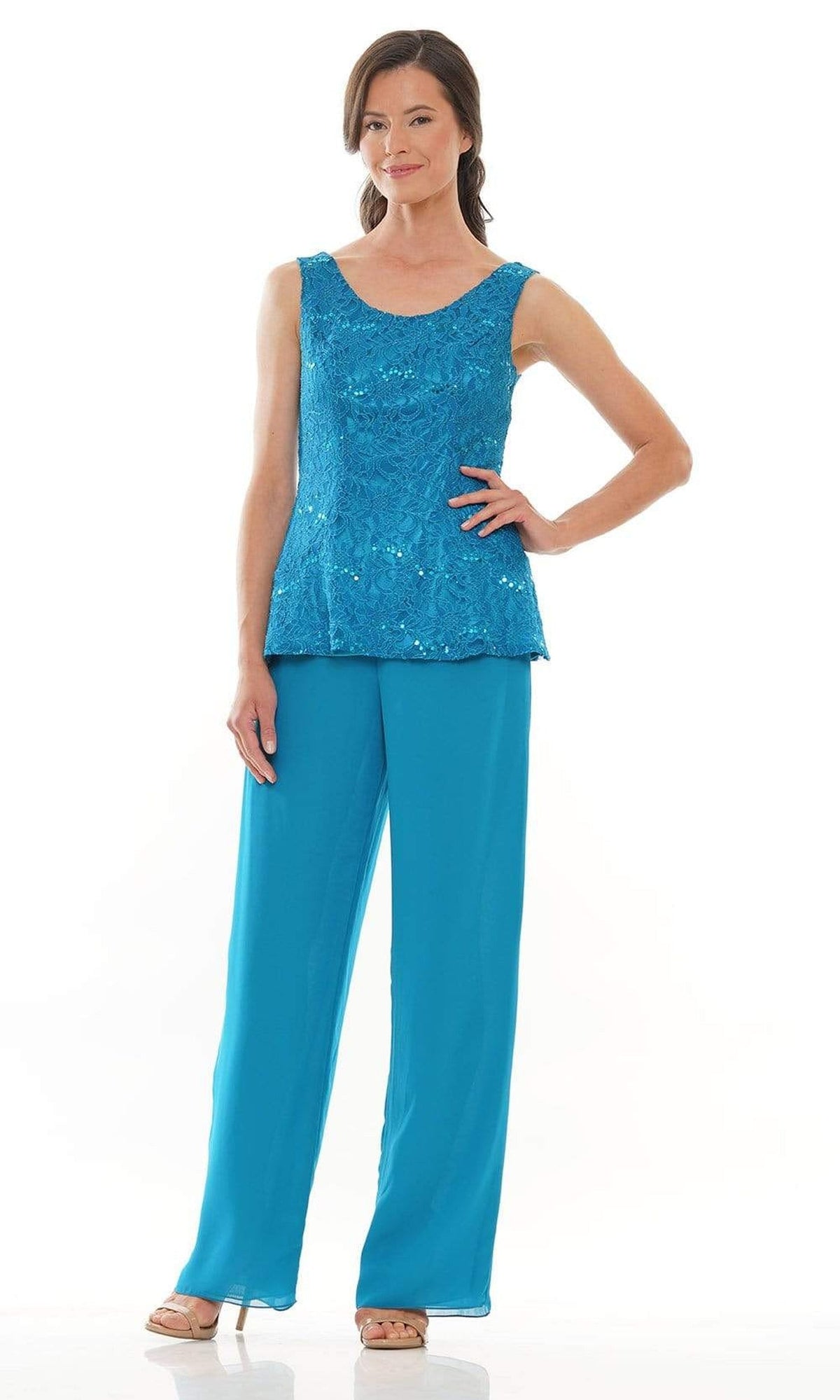 Marsoni by Colors - M305 Scoop Jacket Pantsuit