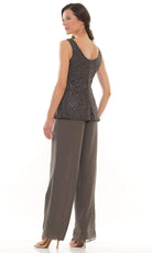 Marsoni by Colors - M305 Scoop Jacket Pantsuit - back view