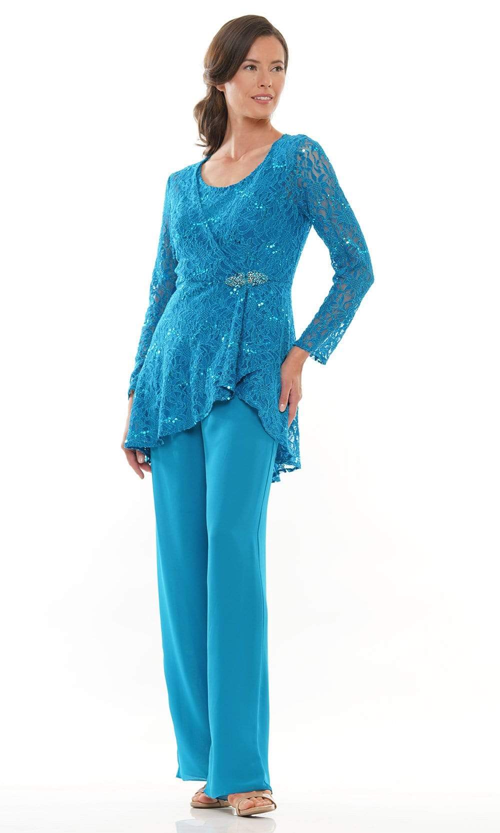 Marsoni by Colors - M305 Scoop Jacket Pantsuit - view 12