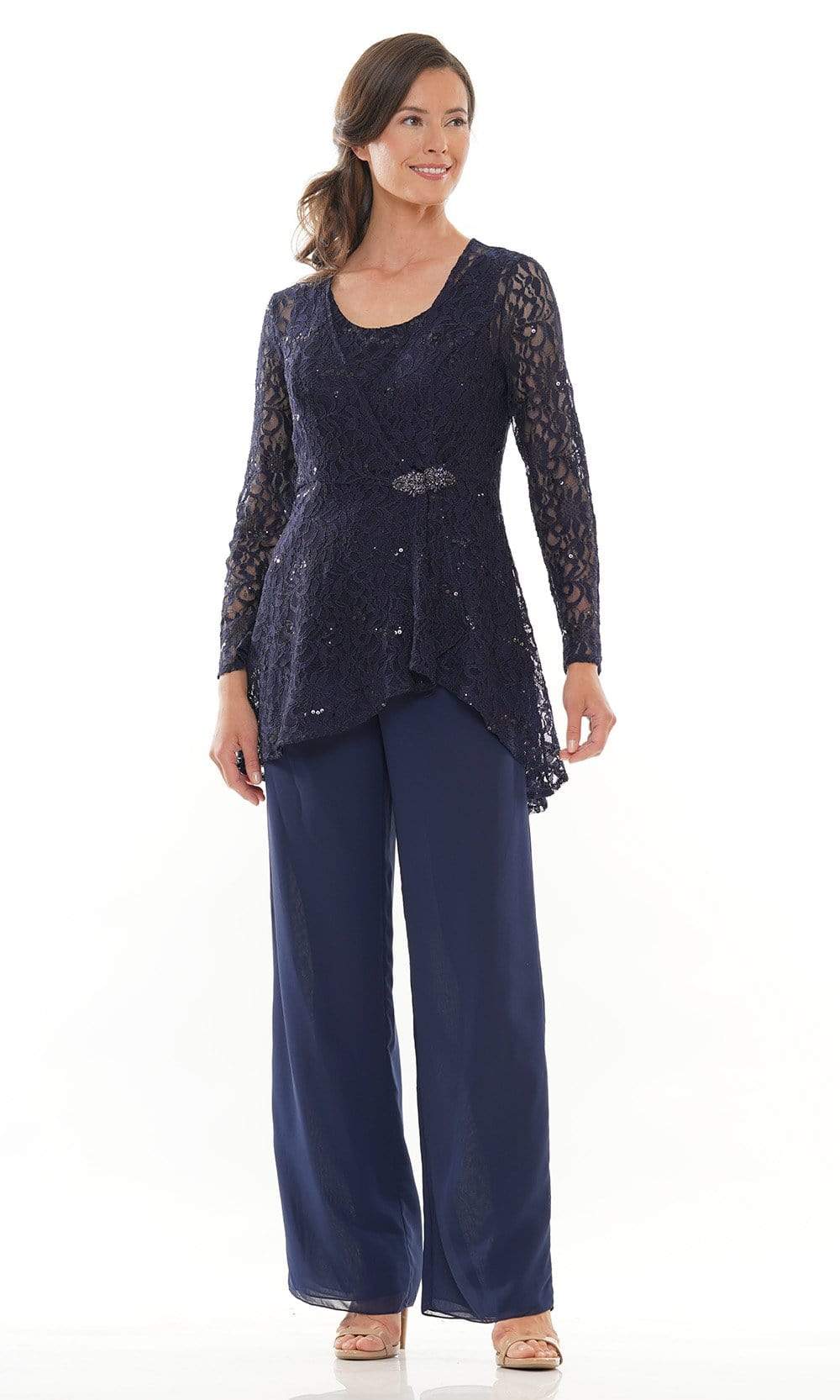 Marsoni by Colors - M305 Scoop Jacket Pantsuit - view 15